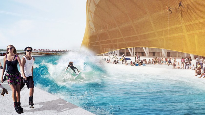 A design for the forthcoming Washington Redskins stadium. (Bjarke Ingels Group)