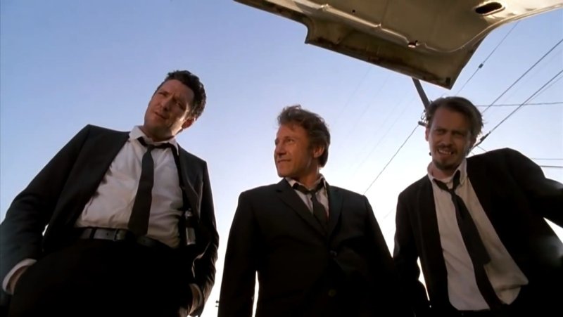 Michael Madsen, Harvey Keitel, and Steve Buscemi in 'Reservoir Dogs' (Miramax Films)