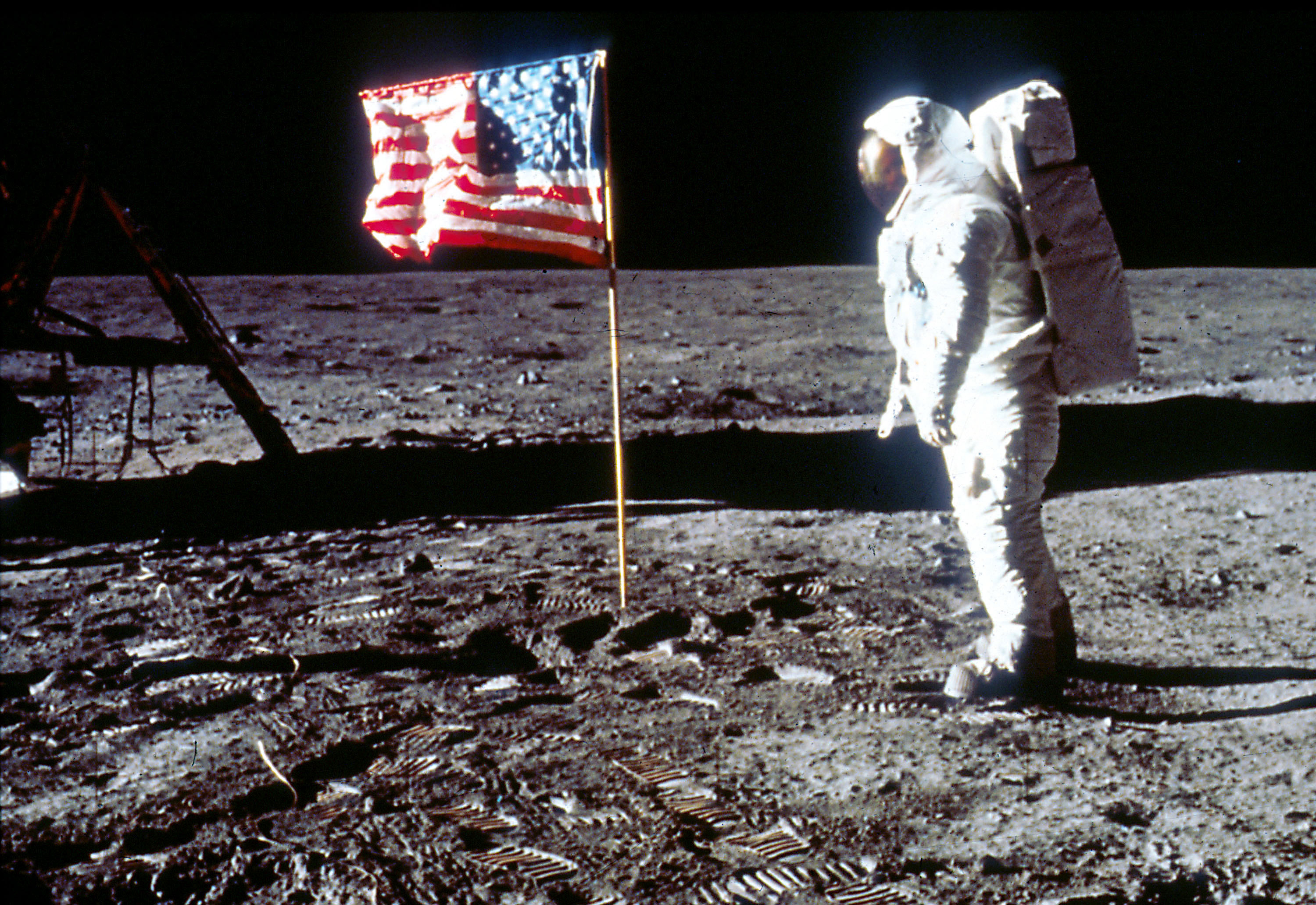 Apollo 11 moon landing site