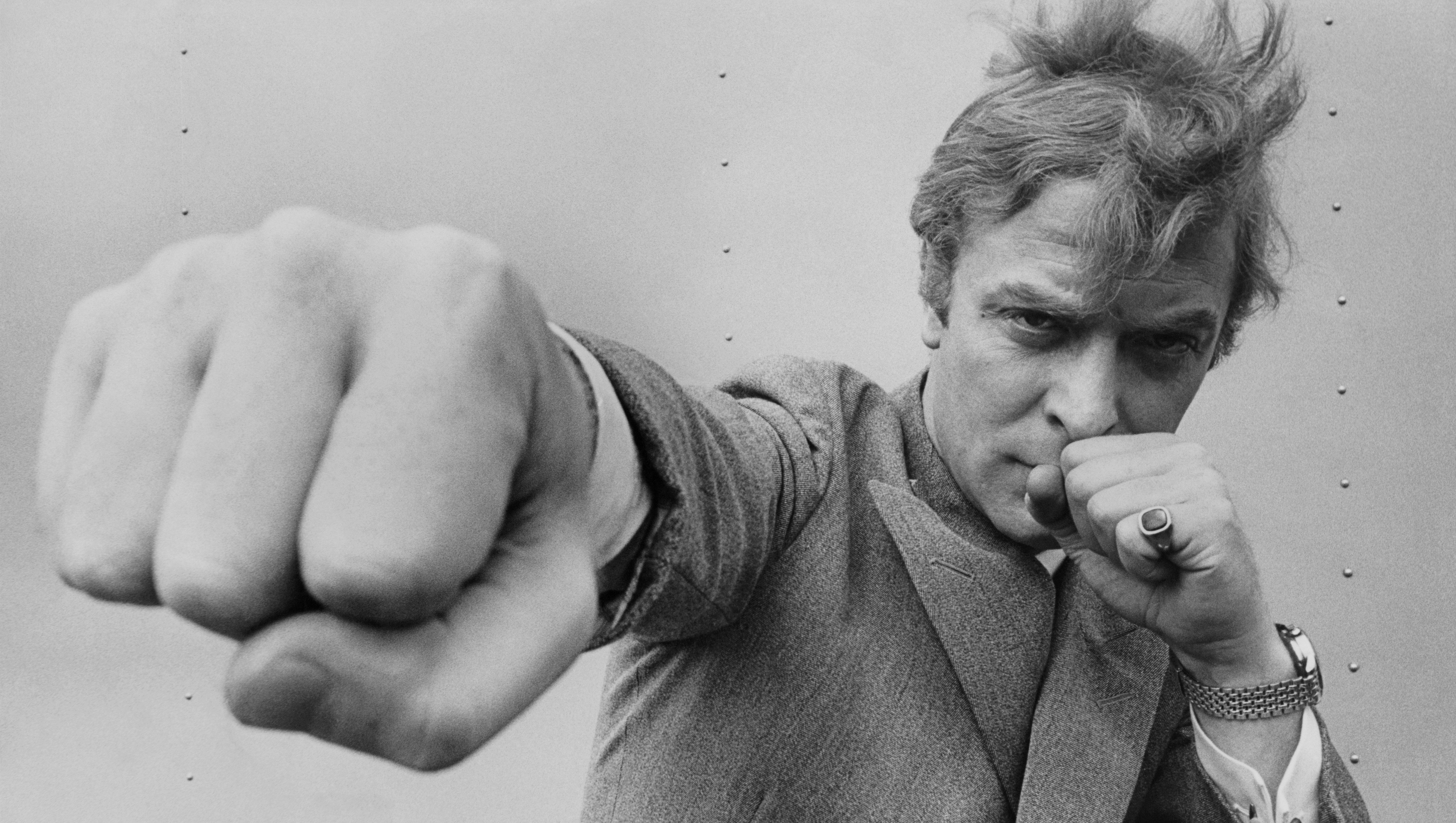 Cockney actor Michael Caine, who starred in such classic British films as 'Alfie' and 'Get Carter'.   (Photo by Stephan C Archetti/Getty Images)