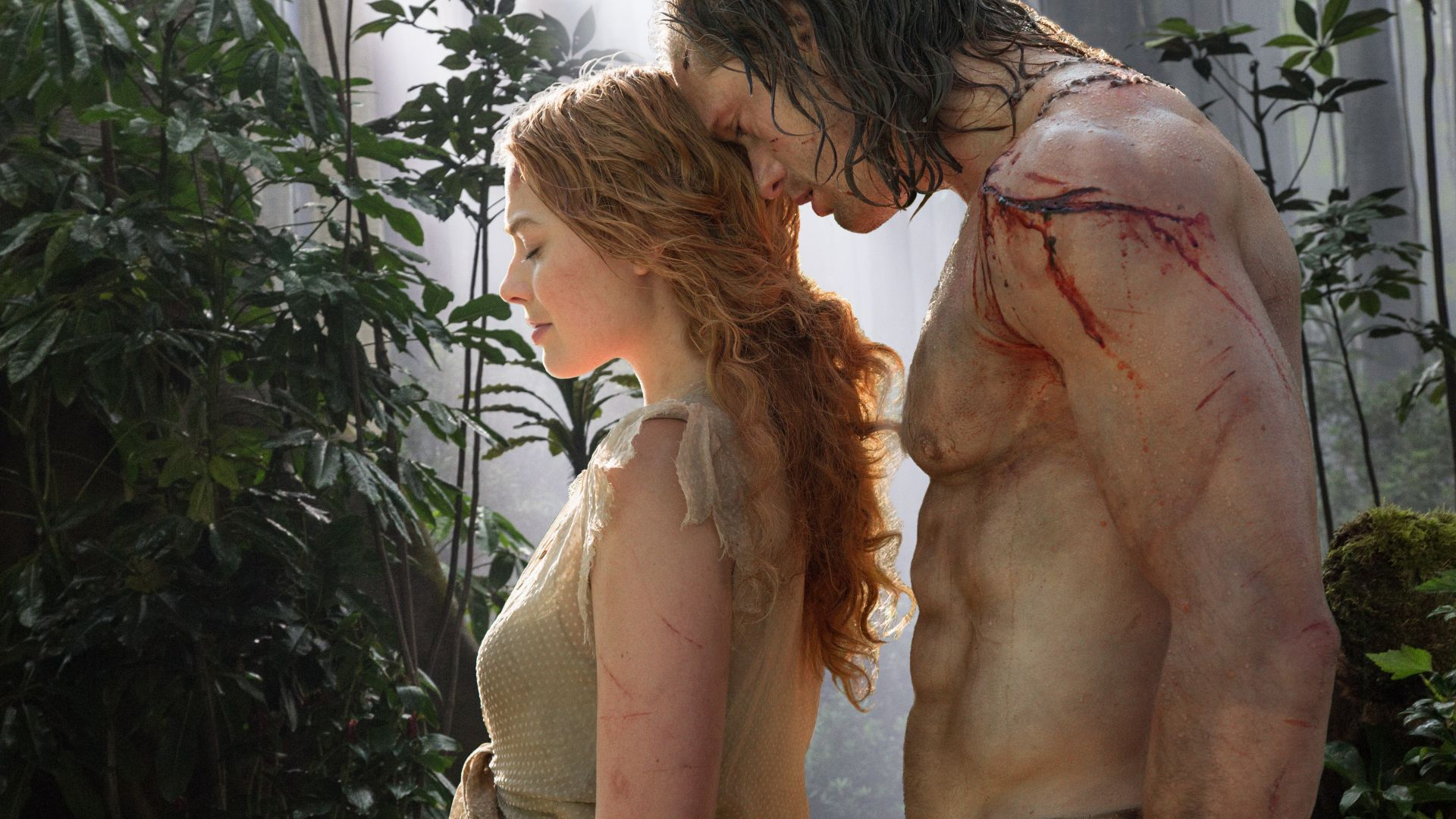Margot Robbie stars as Jane with Alexander Skarsgard as Tarzan in the latest rendition, called 'The Legend of Tarzan.' (Courtesy Warner Bros.)