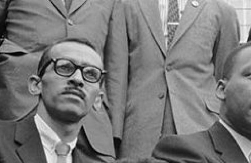 Portrait of American Civil Rights leaders, left, top row: Bernard Lee, Dave Forbes, Henry Thomas, Lonnie C. King Jr, James Lawson; middle row: Virginuis Thornton, Reverand Wyatt Tee Walker, Martin Luther King Jr , Michael Penn; and bottom row: Clarence Mitchell, Marion Barry. (Howard Sochurek/The LIFE Picture Collection/Getty Images)