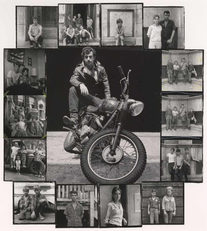 “Self-portrait, Chicago,” 1965. Gelatin silver prints montage. (Danny Lyon, courtesy Edwynn Houk Gallery, New York)