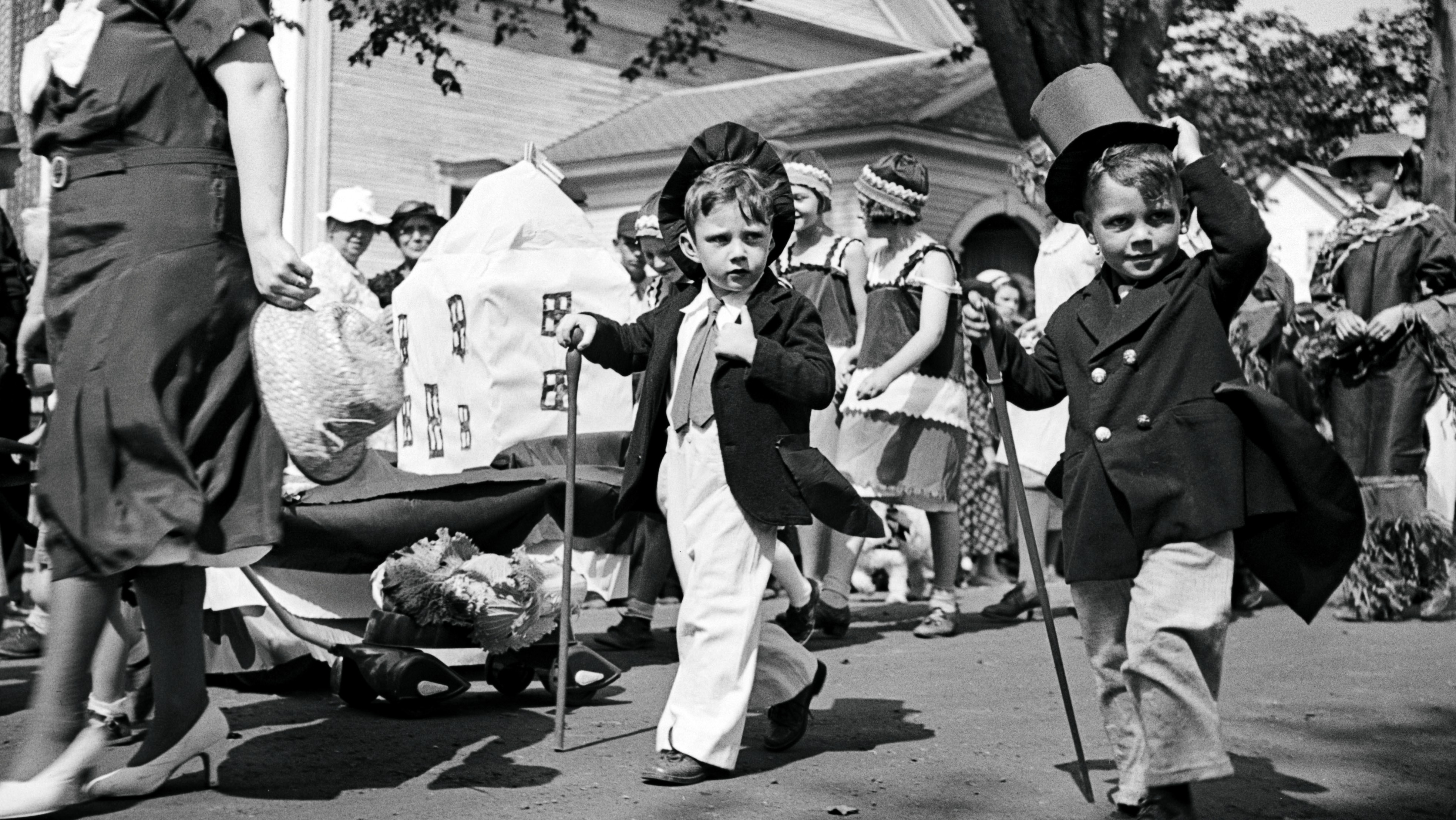 Parade at the fair in Albany, Vermont during September 1936. (Carl Mydans; Prints and Photographs Division, Library of Congress, Washington, D. C.)