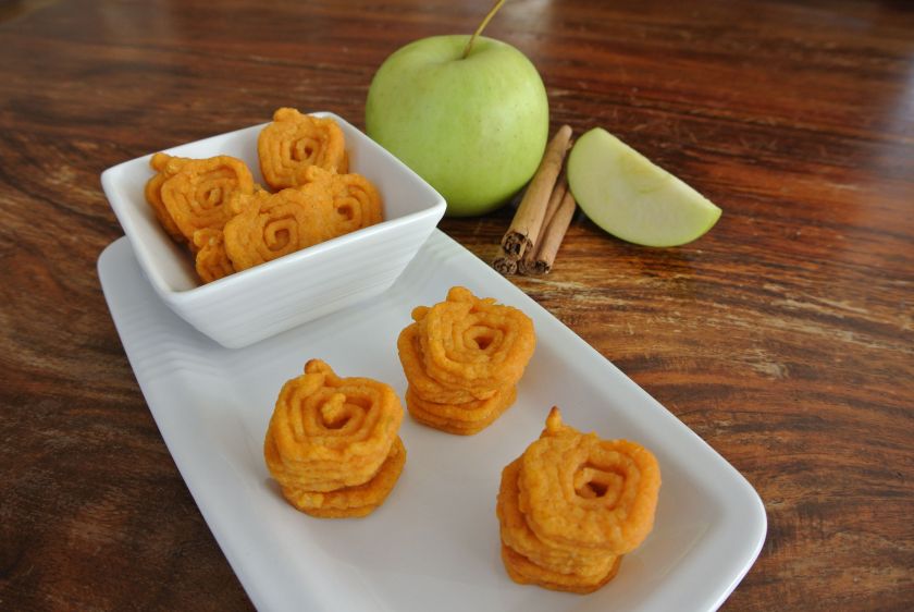 3-d printed hash browns made with sweet potato and apple (Natural Machines)