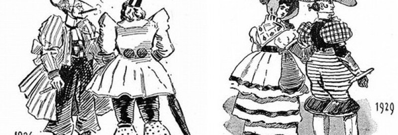 Fashion in 1920's as imagined in 1893 (Strand Magazine via Internet Archive)