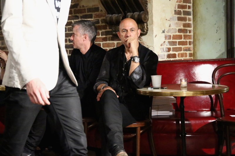 John Varvatos watches models rehearse before the John Varvatos Spring/Summer 2017 Fashion Show at The Django at Roxy Hotel on July 14, 2016 in New York City. (Astrid Stawiarz/Getty Images for John Varvatos)