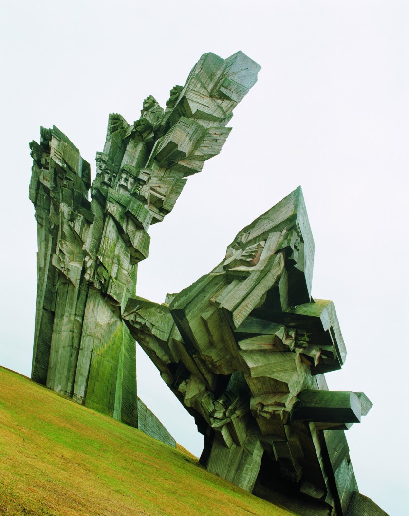 Built in the nineteenth century, the Ninth Fort at Kaunas was used by the Soviet NKVD as a detention center and then by the German occupying forces. The 32 metre-high (105-ft.-high) memorial stands on the site of mass executions carried out during the Holocaust. This spectacular evocation of suffering and death was designed by the sculptor Alfonsas Ambraziunas. Lithuania, 1983 (Frédéric Chaubin)