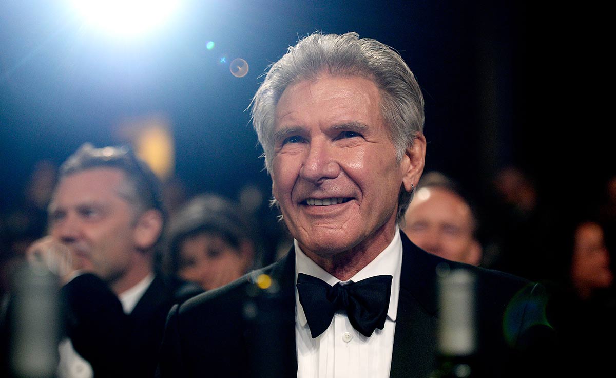 Harrison Ford attends the 2015 Jaguar Land Rover British Academy Britannia Awards. (Photo by Kevork Djansezian/BAFTA LA/Getty Images for BAFTA LA)