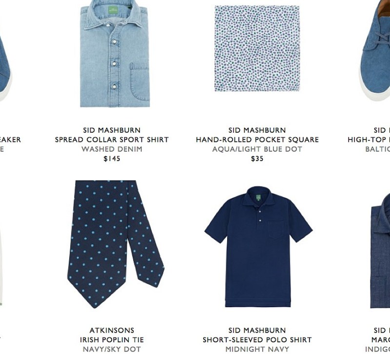 Sid Mashburn's brand is highly curated (SidMashburn.com)