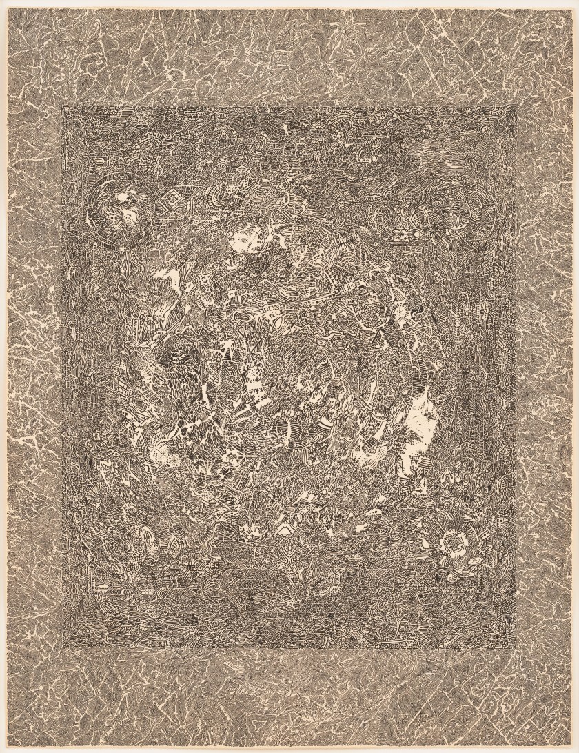 "23 Kenwood Avenue," 1963. Made with ink on paper. (Bruce Conner / Artists Rights Society (ARS), New York)