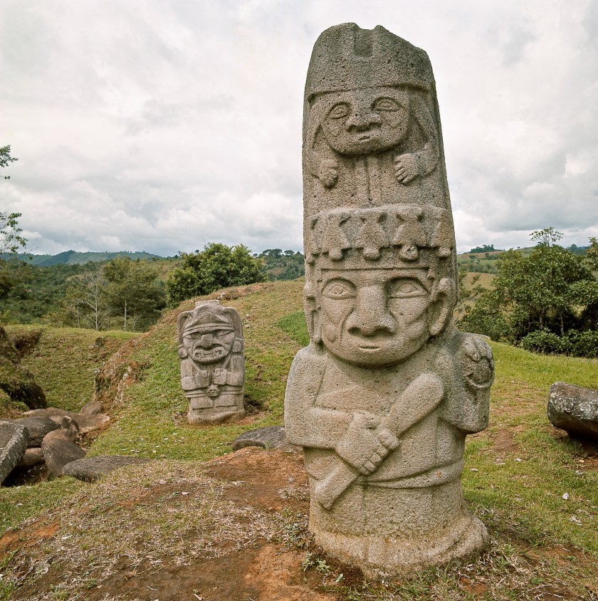 Pre-Columbian stone statues in the 'Forest of Statues' in San Agustin National Archaeological Park in Huila, Colombia (Getty Images)