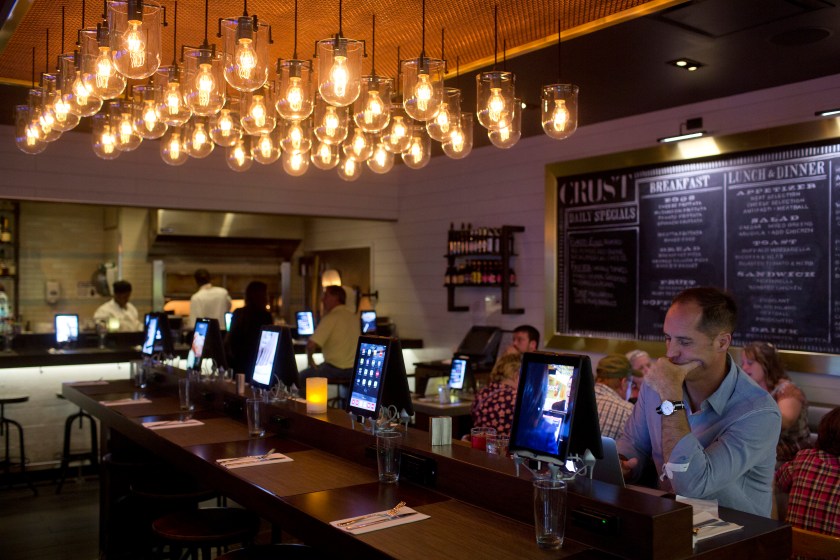 Interior at Crust restaurant in the Delta Air Lines Inc. Terminal D at LaGuardia Airport. (Victor J. Blue/Bloomberg via Getty Images)