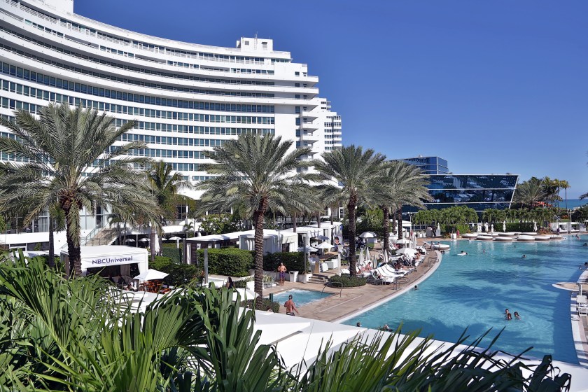 General view of the Fontainebleau during NATPE 2014 at Fontainebleau Miami Beach on January 27, 2014 in Miami Beach, Florida. (Alexander Tamargo/GC Images)
