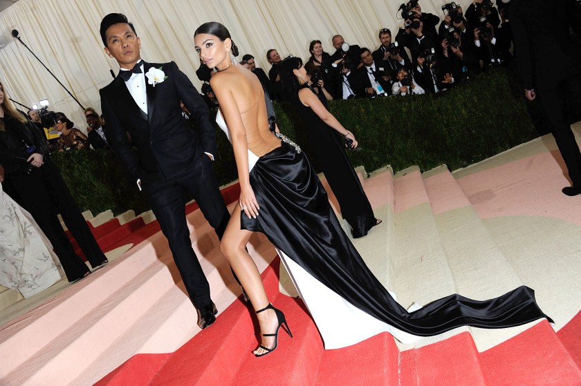 Emily Ratajkowski attends "Manus x Machina: Fashion In An Age Of Technology" Costume Institute Gala at (Rabbani and Solimene Photography/Getty Images)