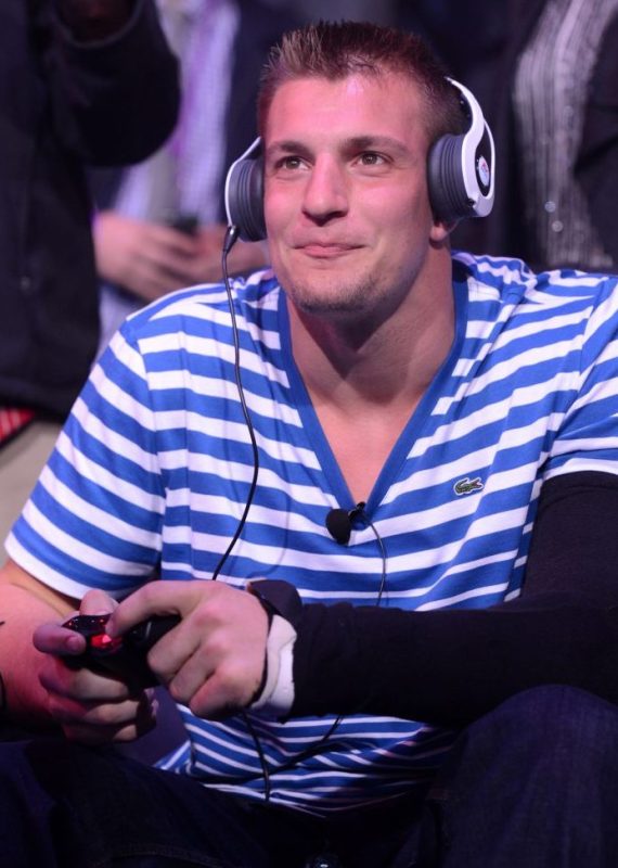 Rob Gronkowski of the New England Patriots attends EA SPORTS Madden Bowl XIX at the Bud Light Hotel on January 31, 2013 in New Orleans, Louisiana. ( Stephen Lovekin/Getty Images for Bud Light)