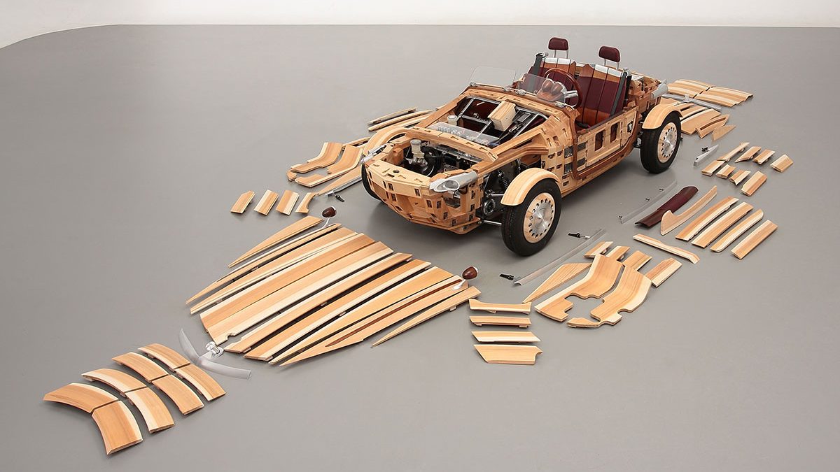 Toyota Wooden Car
