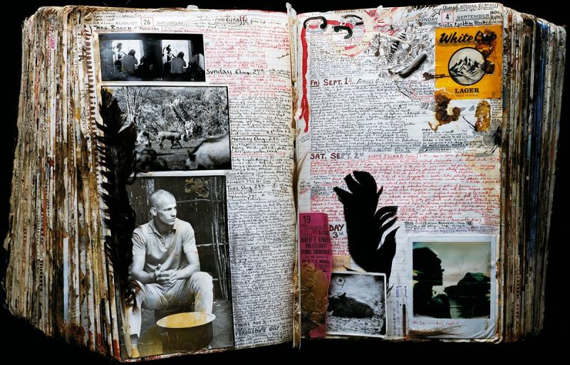 Diary Pages, Peter Beard, Kamiti Prison, Nairobi, Kenya, August 26 and September 4, 1978. (Peter Beard)