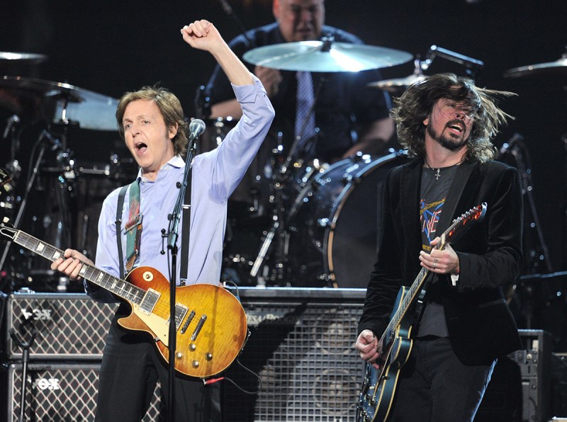 Paul McCartney and Dave Grohl