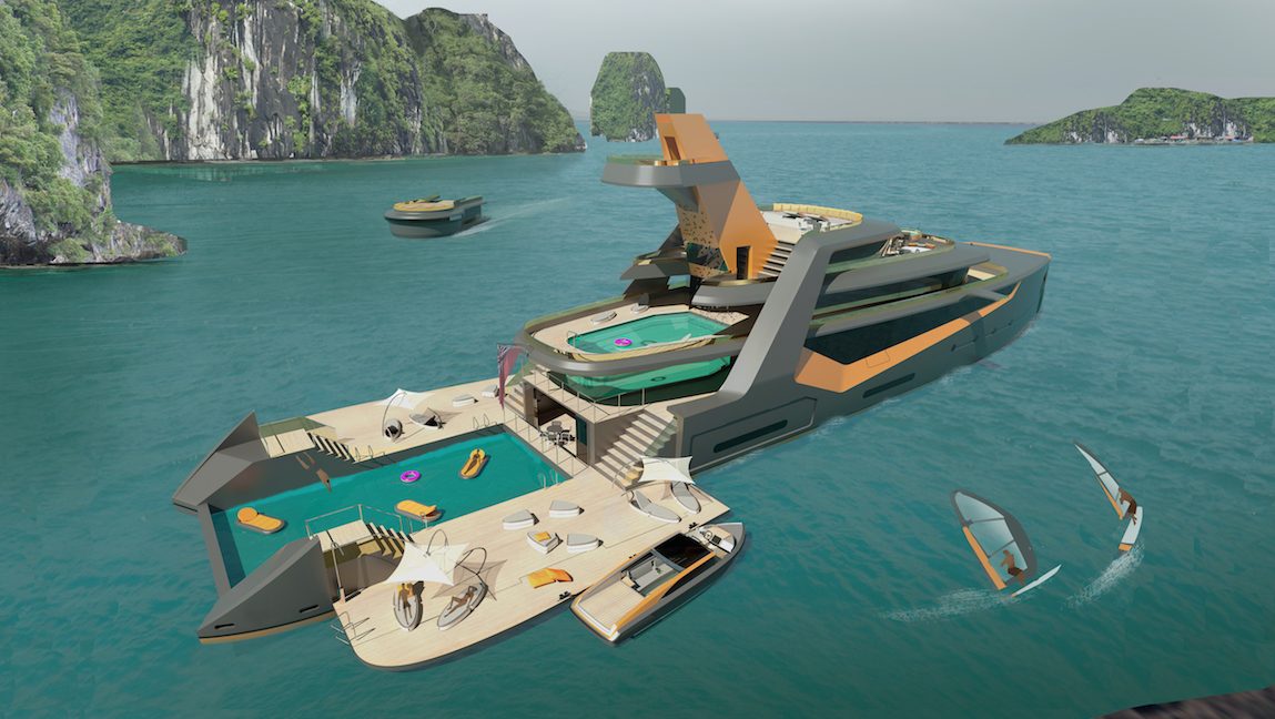 TIME superyacht (Courtesy of Henry Ward Design and BMT Nigel Gee)