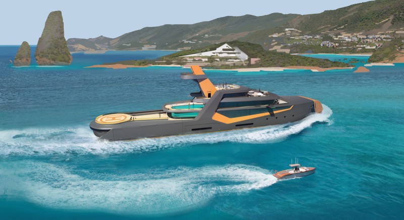 TIME superyacht (Courtesy of Henry Ward Design and BMT Nigel Gee)