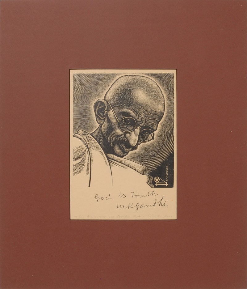 Ghandi Autograph