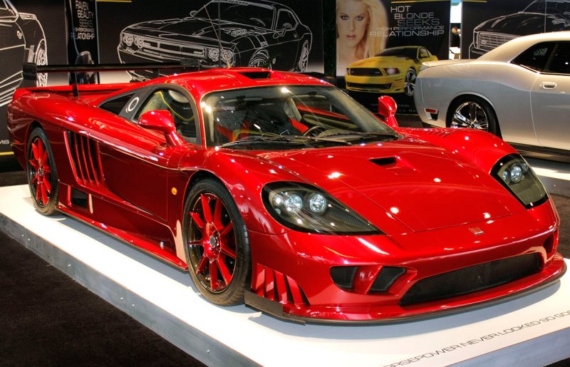 DETROIT - JANUARY 12: The Saleen S7 sits on display at the Saleen exhibit at the North American International Auto Show January 12, 2010 in Detroit, Michigan. (Photo by Bill Pugliano/Getty Images)