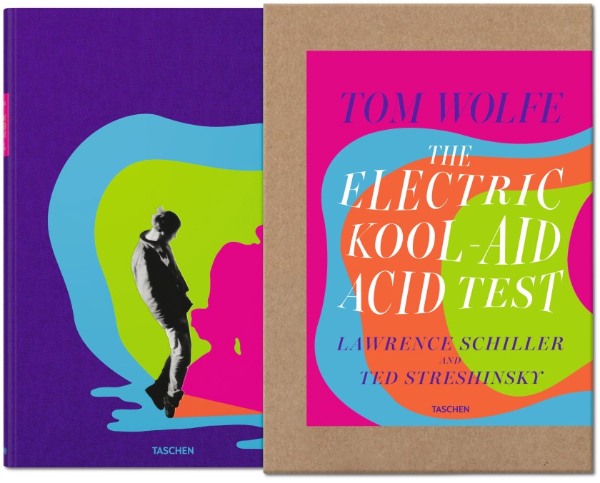 Cover of The Collector's Edition of The Electic Kool-Aid Acid Test printed in a hardcover with a slipcase (Taschen)