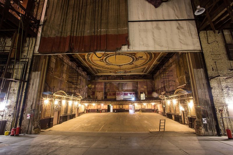 LONDON, ENGLAND - MARCH 31: A general view of the theatre from the stage of Alexandra Palace before a new phase of work commences as part of a regeneration plan at Alexandra Palace on March 31, 2014 in London, England. (Photo by Tim P. Whitby/Getty Images)