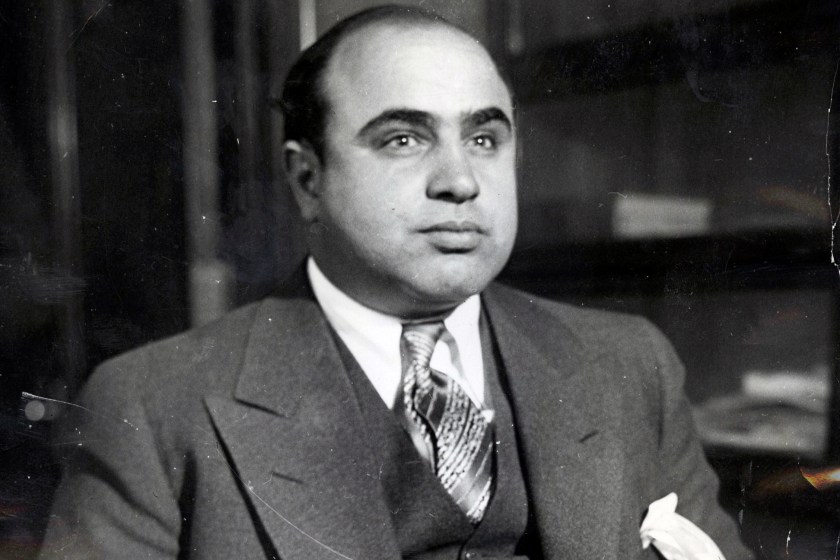 Al Capone, photographed in 1930 (Wikimedia Commons)