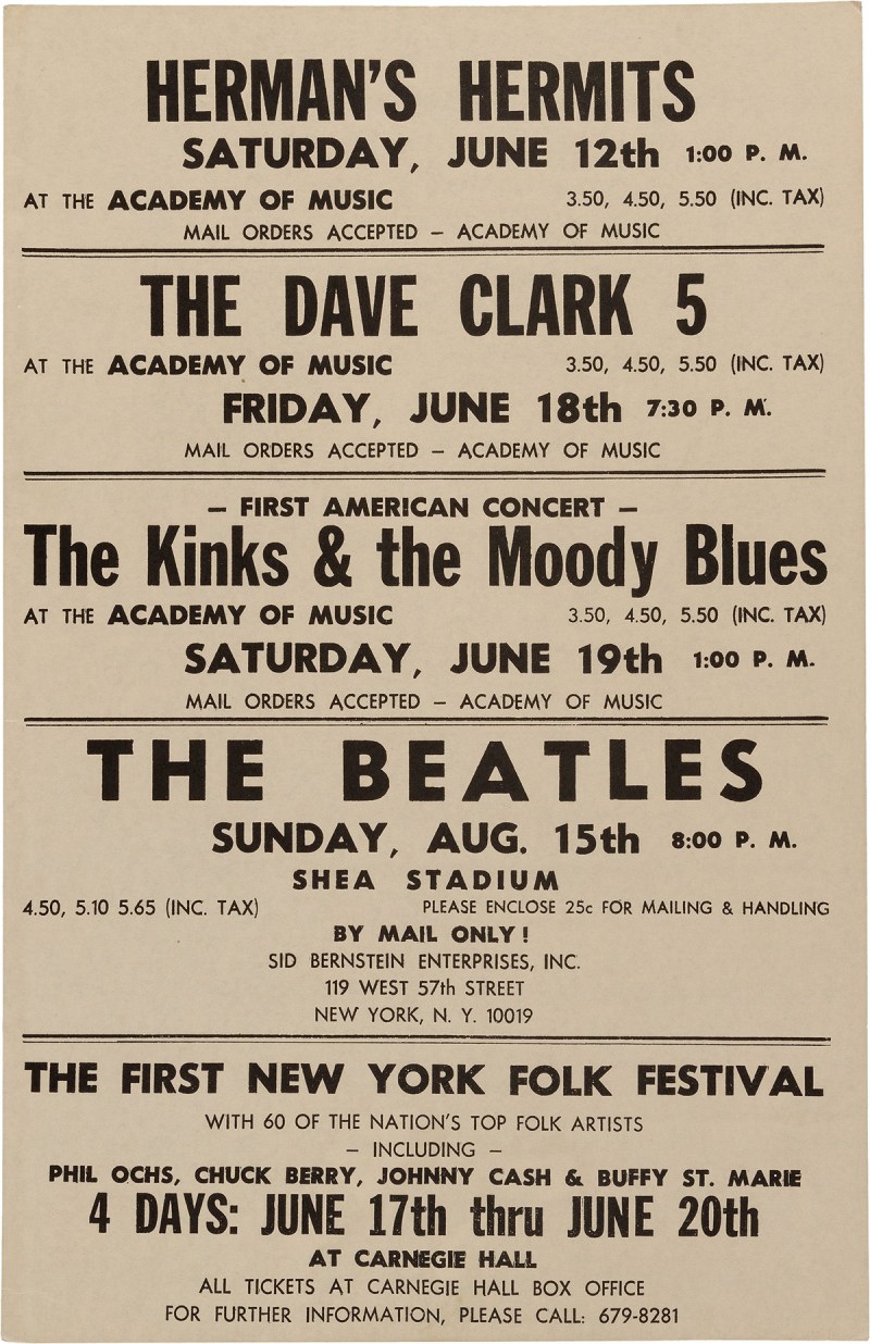 Concert Poster Auction