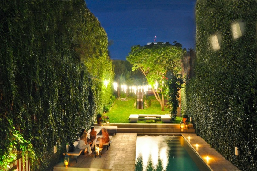 Poolside seating at The Clubhouse (Oasis Collections)