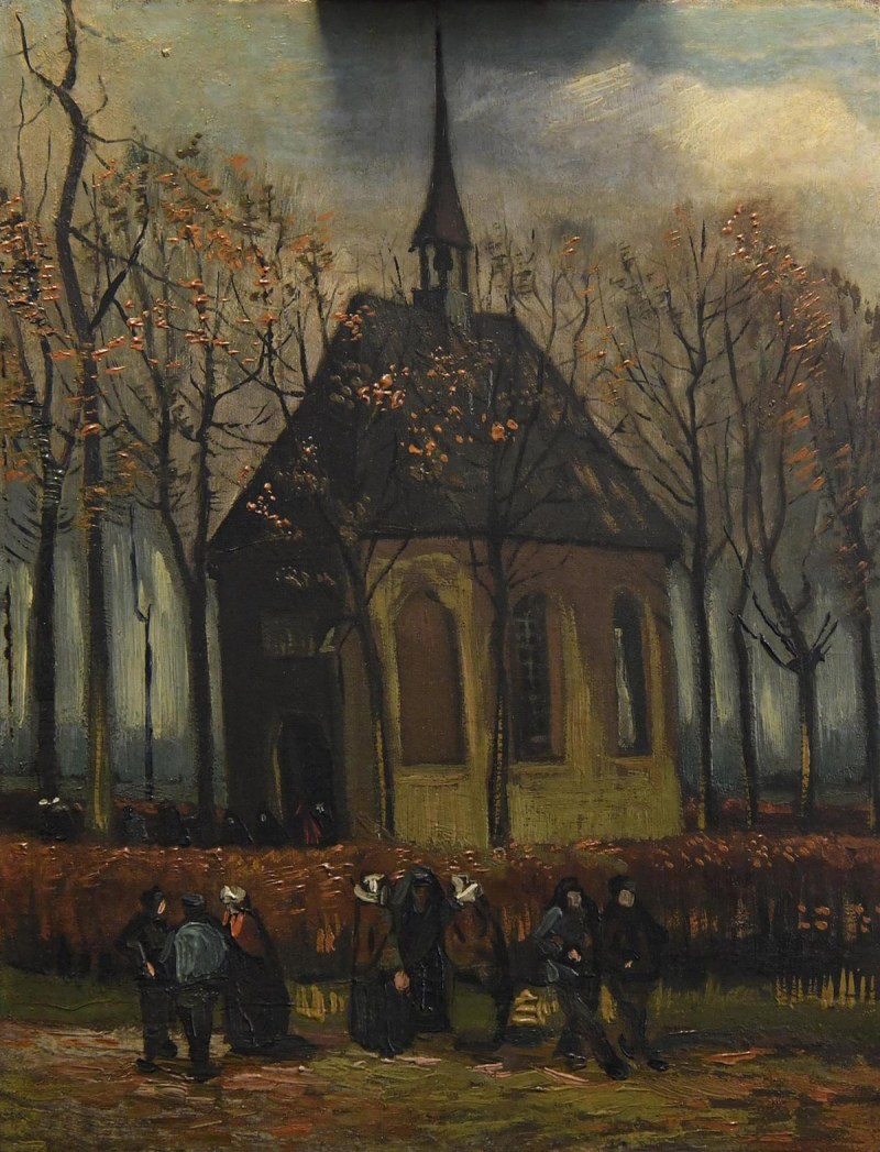 Congregation Leaving The Reformed Church of Neunen by Vincent Van Gogh (ANSA via AP)