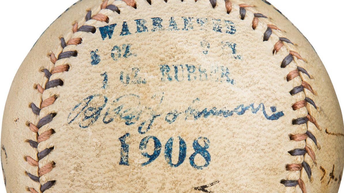 1908 World Series Final Out Ball