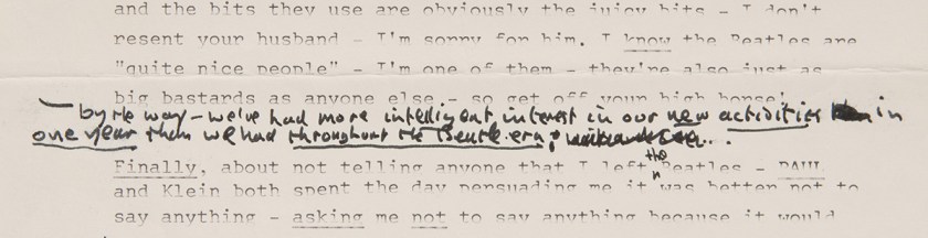 John Lennon Letter to Paul and Linda McCartney
