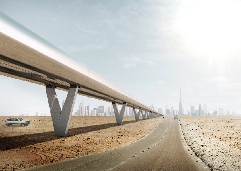 Hyperloop One's plans would connect Dubai with the UAE capital Abu Dhabi in 12 minutes, Riyadh in 48 minutes, Doha in 23 minutes, Muscat in 27 minutes (Bjarke Ingels Group/ Hyperloop One)