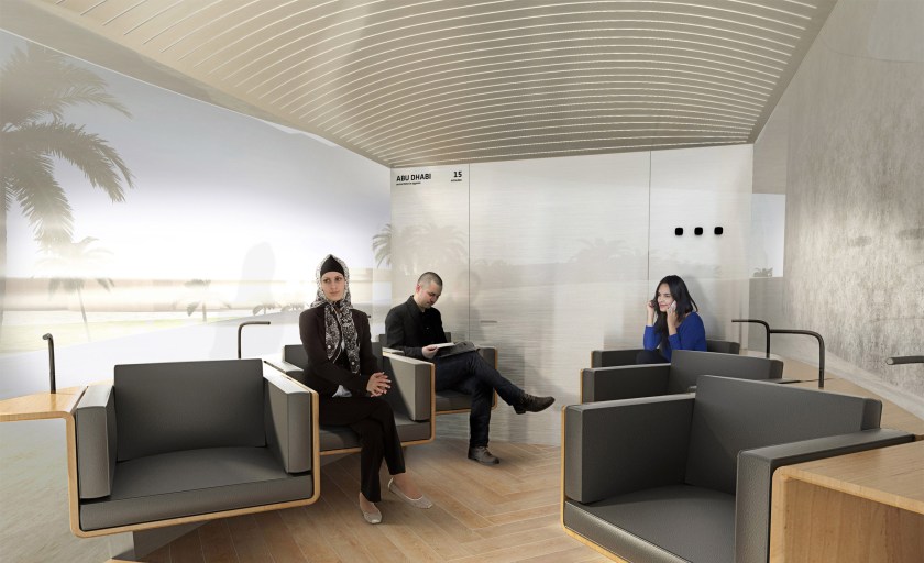 Hyperpod Interior, Group Option (Bjarke Ingels Group/ Hyperloop One)