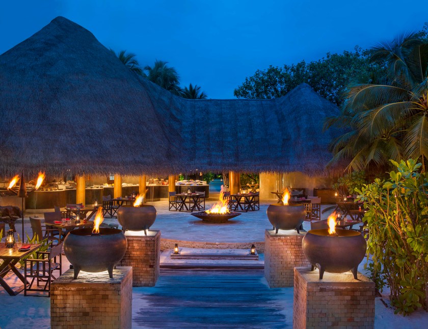 Fire is one six gourmet restaurants that call Fesdu Island home (Courtesy W Maldives)