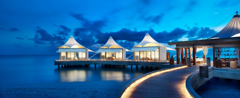 A look at the Away Spa at dusk (Courtesy W Maldives)