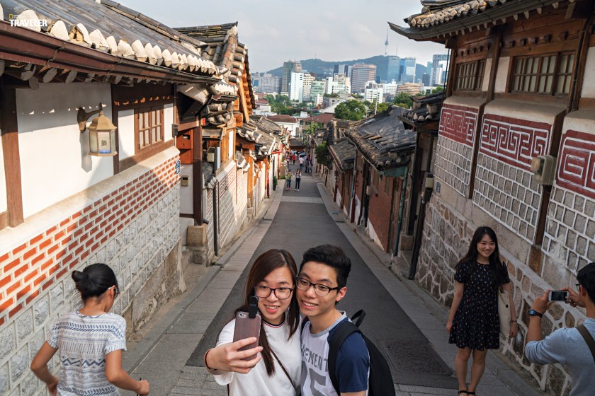 Bukchon Hanok Village is a slice of tradition in high-tech Seoul.(Courtesy National Geographic Traveler)