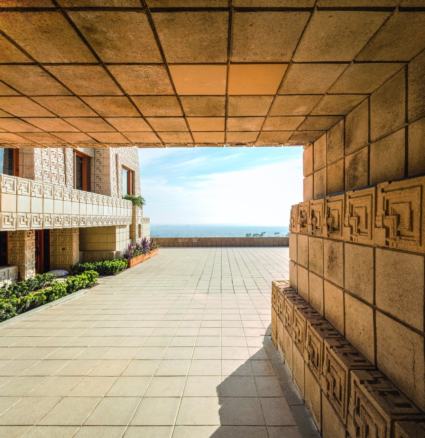 Los Angeles, CA: Ennis House, Frank Lloyd Wright, 1924. (Darren Bradley/Phaidon)