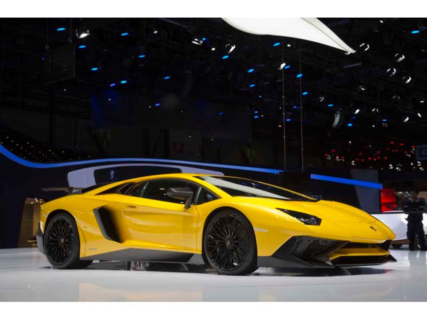The Aventador LP 750-4 Superveloce. Another car you can drive at the Lamborghini driving school.