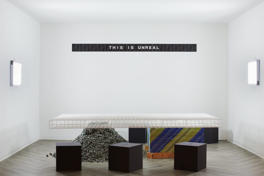 Virgil Abloh sees the act of creating as a need, his desire knows no bounds and this has prompted his move from fashion into the realm of furniture design. His Off-White projects come from a creative place where he can express his thoughts, taking his inspiration from architectural and urbanist references. (James Harris/Design Miami)