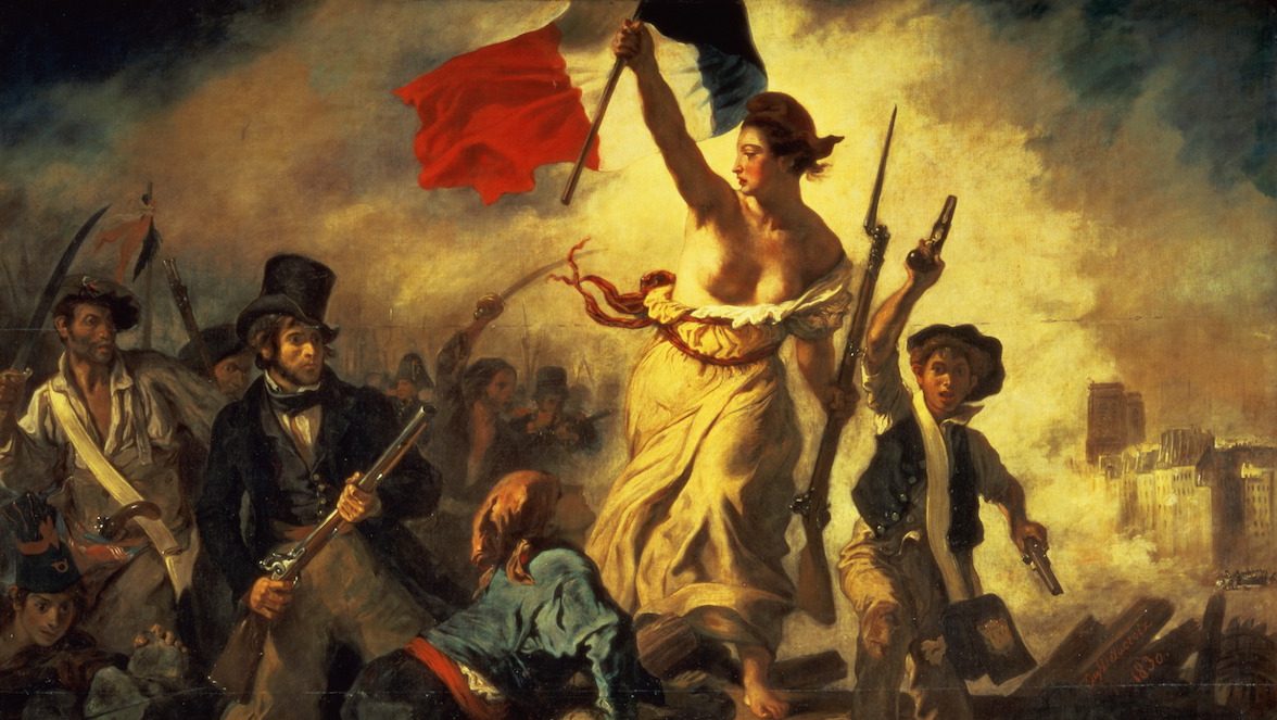 Liberty Leading the People, 28 July 1830 (oil on canvas) (for detail see 95120)