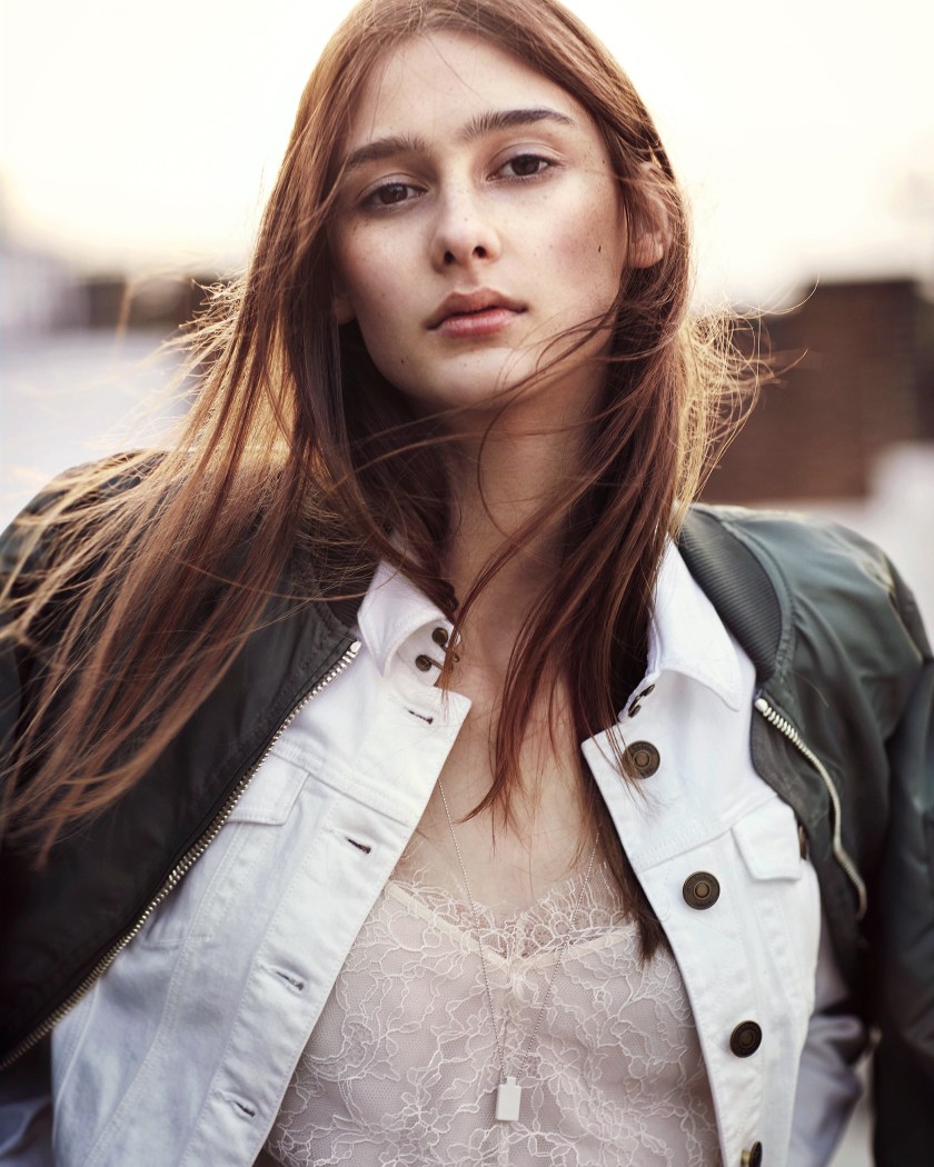 Liv Mason Pearson photographed by Brooklyn Beckham for the Burberry Brit Fragrances Campaign Shoot (Burberry)