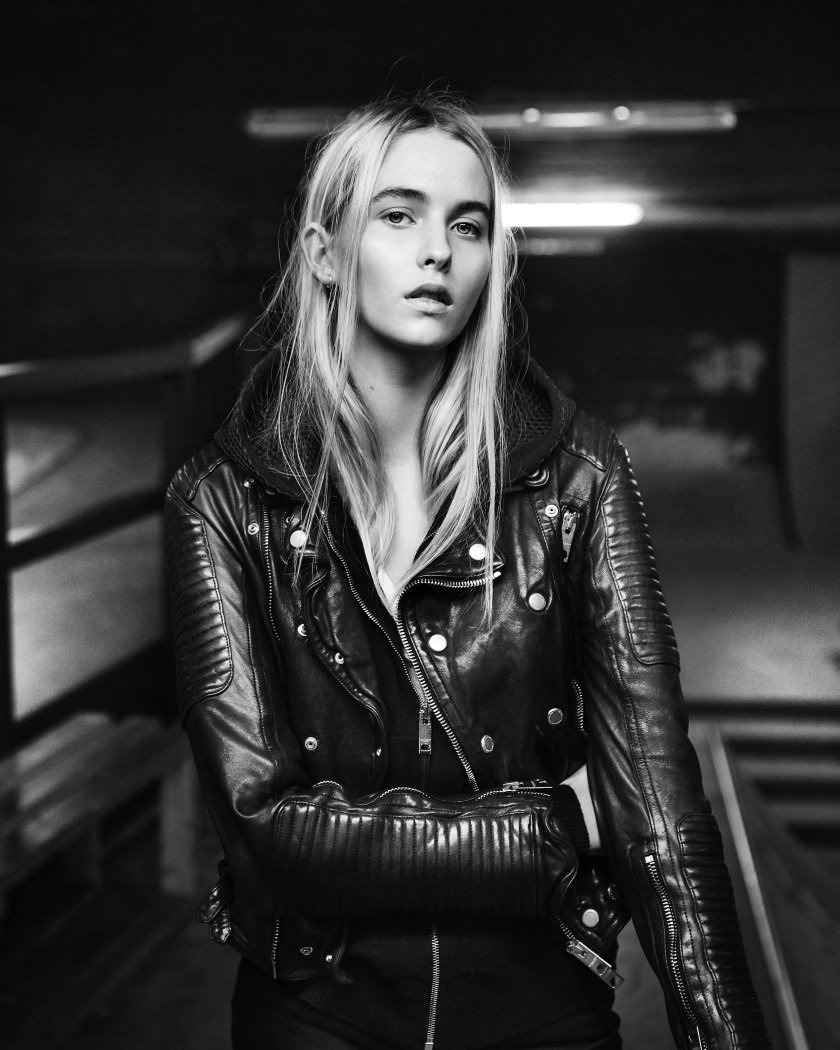 Maddie Demaine photographed by Brooklyn Beckham for the Burberry Brit Fragrances Campaign Shoot (Burberry)