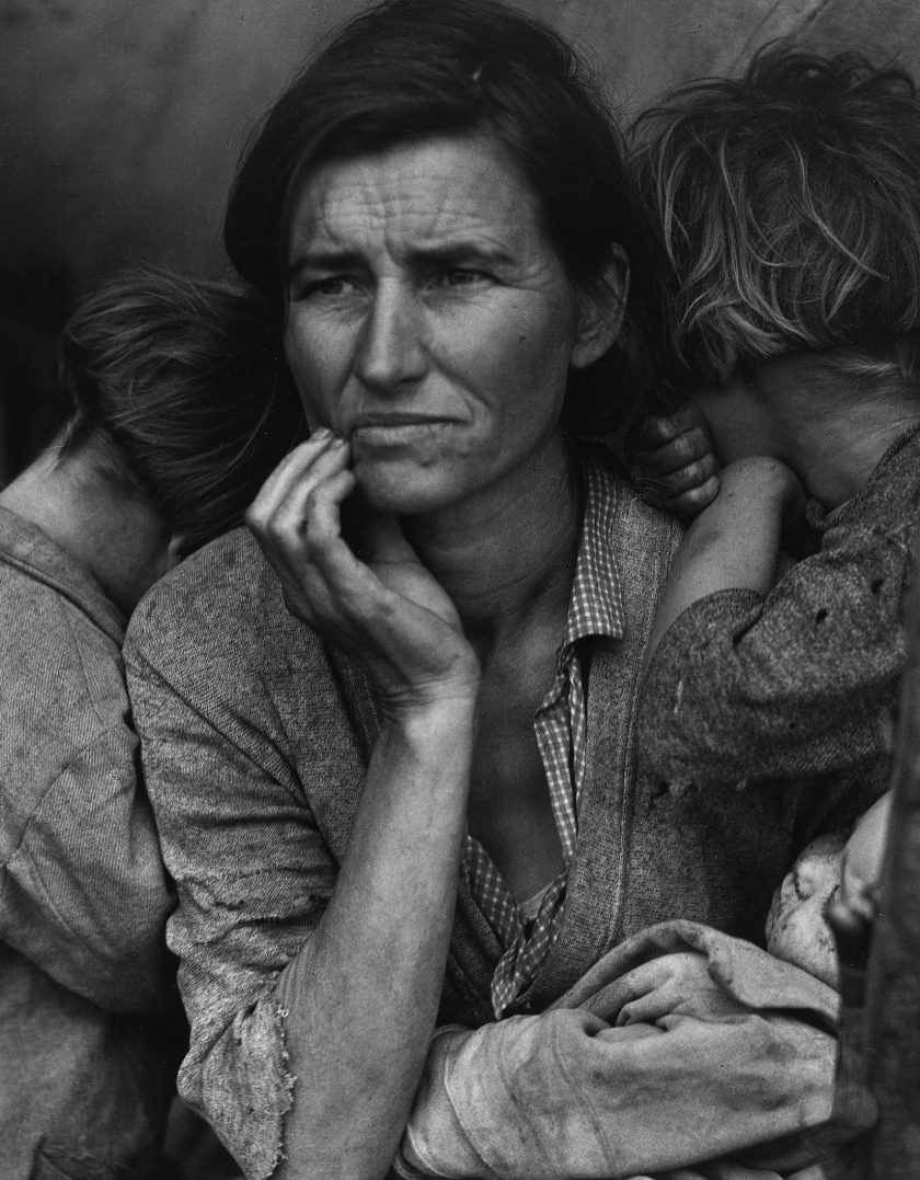 'Migrant Mother,' Nipomo, California. 1936. (Dorothea Lange/The Museum of Modern Art)