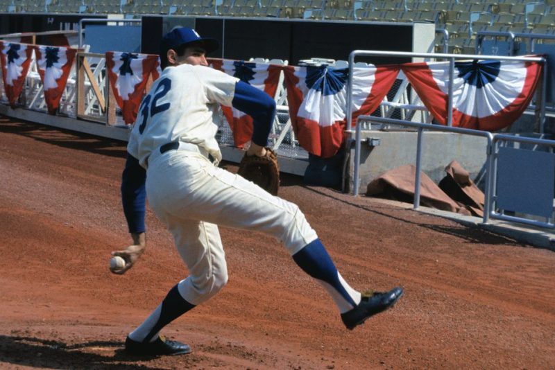 Sandy Koufax Pitching