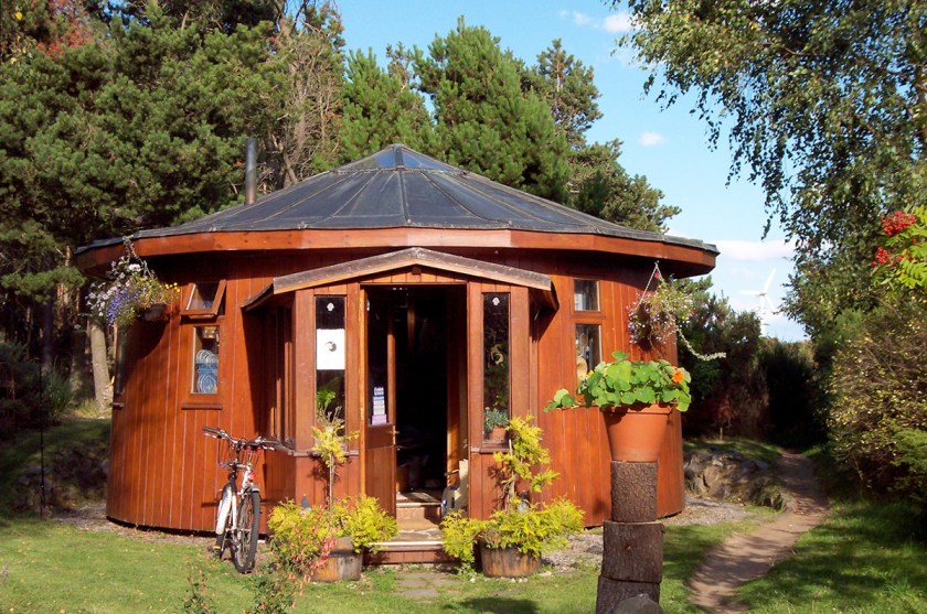 Findhorn Ecovillage Whiskey Barrel House