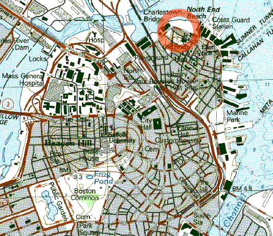 Map indicating the area affected by the flood (Wikimedia Commons)